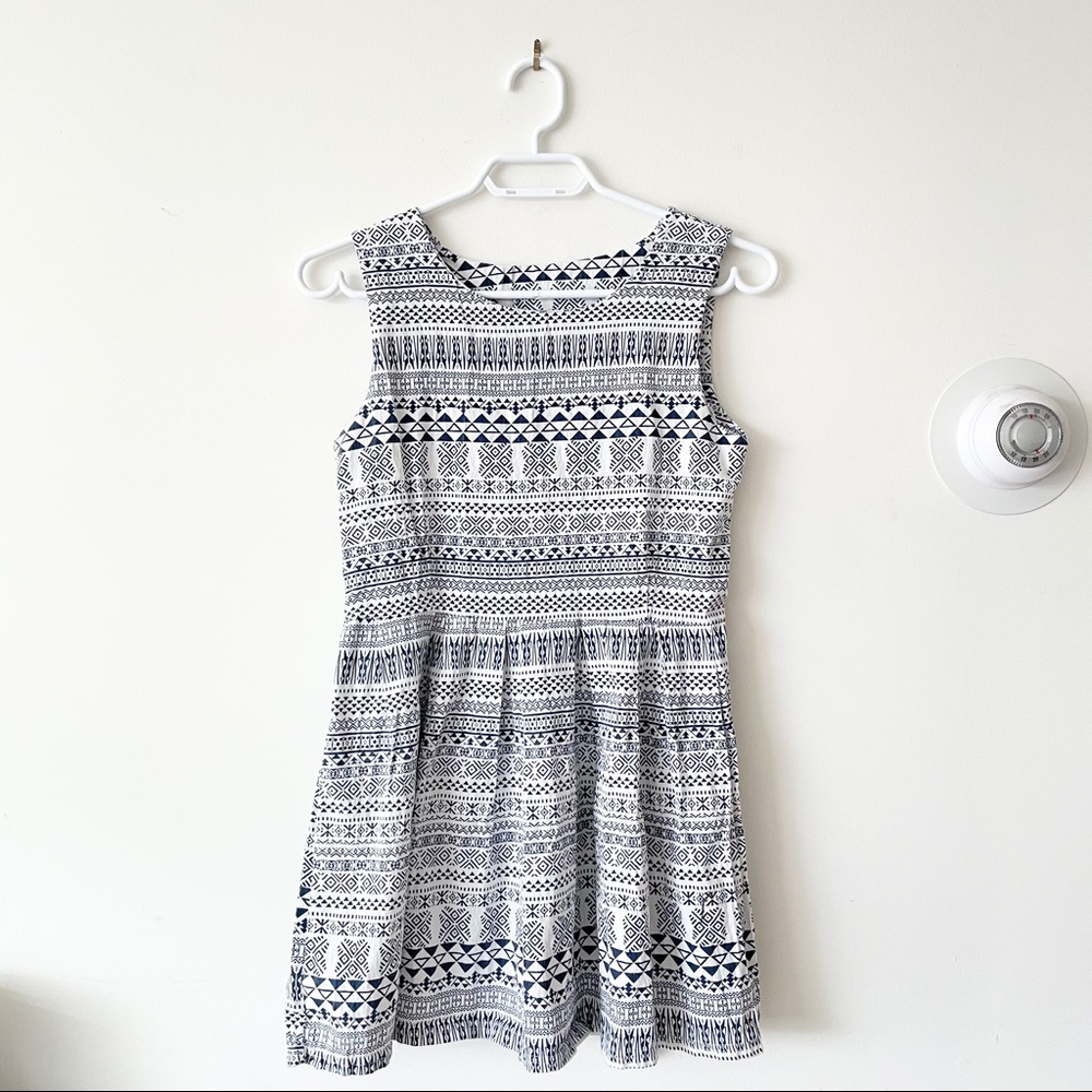 💙Patterned Dress
